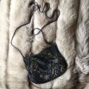 Black Beaded Shoulder bag